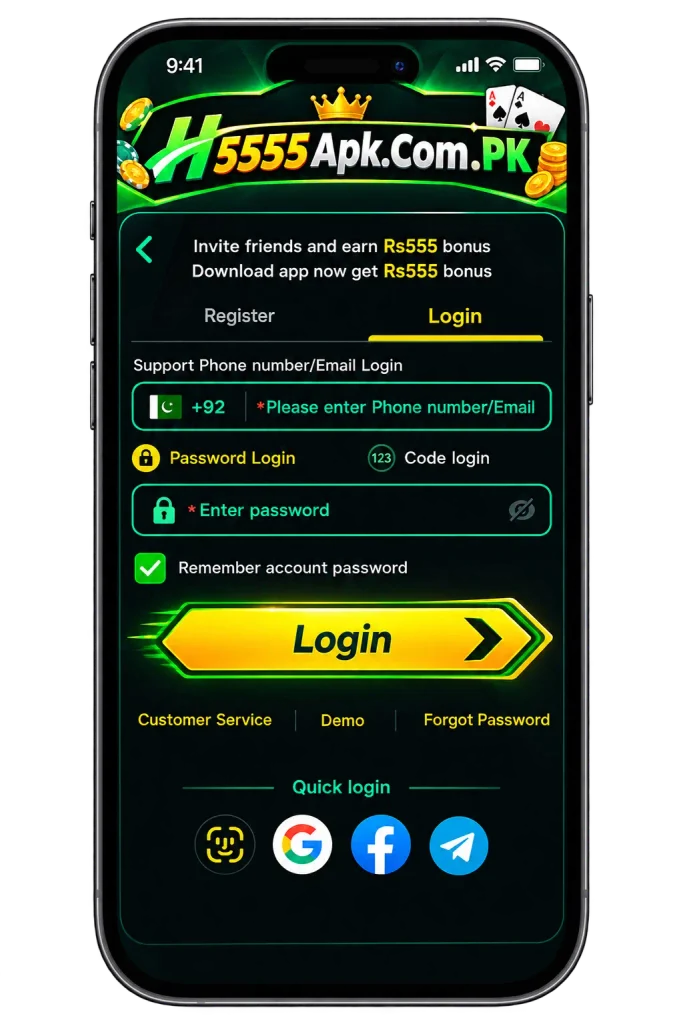 How to login H555 game Online 2026